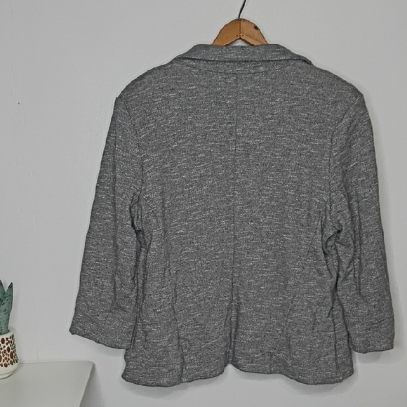 Lauren Conrad Women's Size 14 Gray Knit Blazer Suit Jacket - Picture 6 of 7